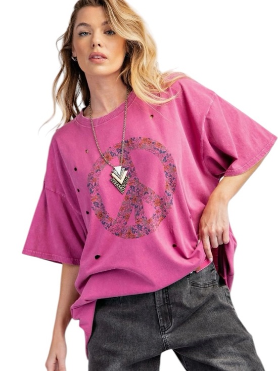 easel Tops - 982:  EASEL NWT TOP MAGENTA(H6)